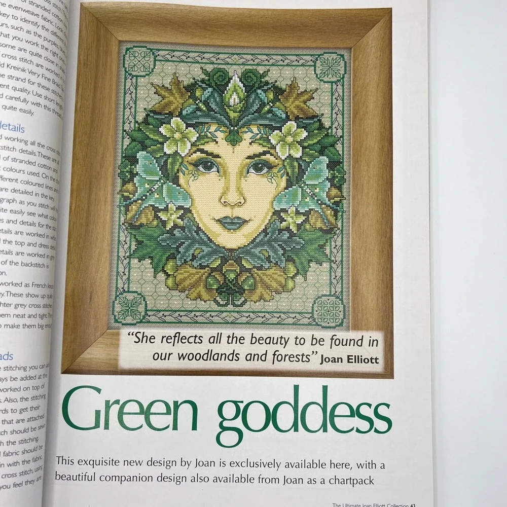 Joan Elliott Cross Stitch Collection Magazine 44 Designs Fairies Medieval RARE